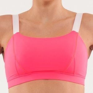 Lululemon Athletica Adjust Me Bra - Flash Pink Size 10 Activewear